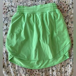 Lululemon Tenis Skirt, neon green, long.